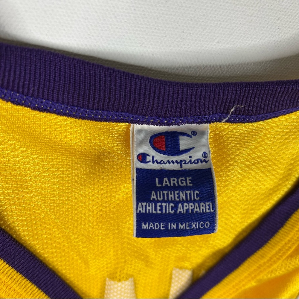 Vintage 90s KOBE BRYANT #8 Los Angeles LA Lakers Champion Jersey 44 Large L - Picture 3 of 7